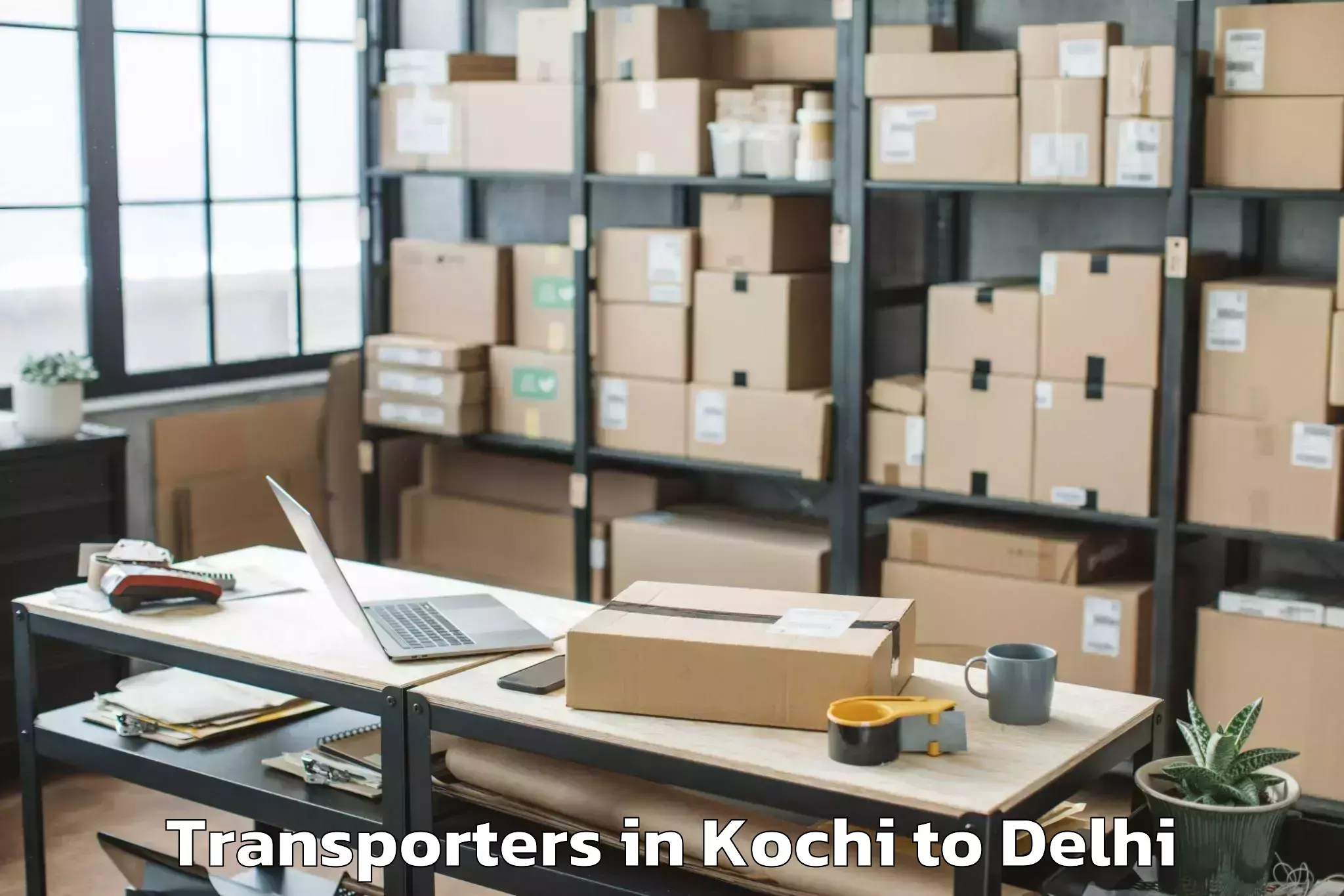 Reliable Kochi to Rajouri Garden Transporters